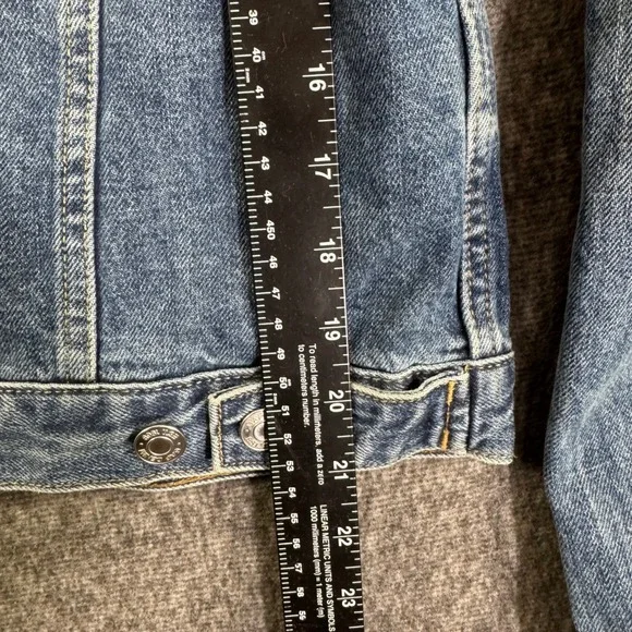 Gap 1969 Denim Jacket, Custom Art, Painted Jean Jacket, Women's, Small, Blue - Picture 6 of 7